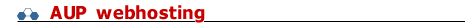 AUP webhosting