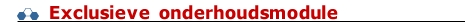 Exclusieve onderhoudsmodule