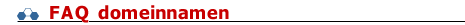 FAQ domeinnamen