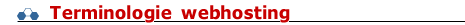 Terminologie webhosting